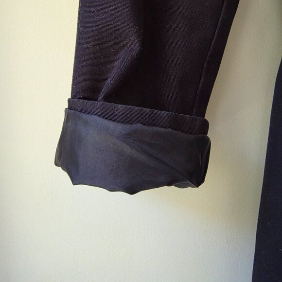 ANN TAYLOR Trench Coat | Large | Navy Blue, Double Breasted, Belt Lined Trim - Picture 6 of 10